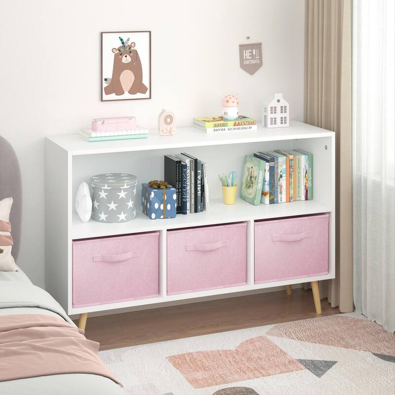 Children's Book Display, Toy Storage Cabinet Organizer