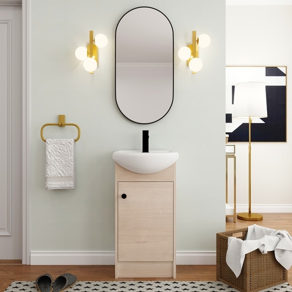 Vanity Art 60" Single Sink Bathroom Vanity Cabinet with Engineered ...