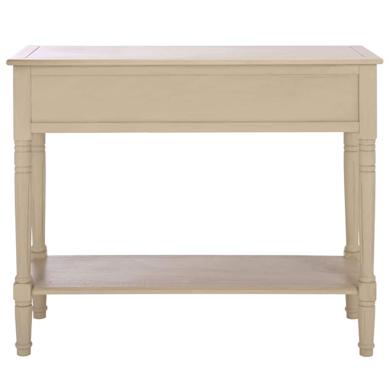 SAFAVIEH Camilla Grey 2-Drawer Console Table - 35.8" x 13.8" x 29.5" - 36"W x 14"D x 30"H
