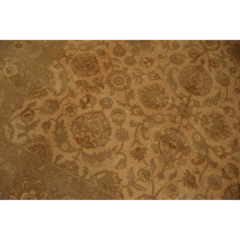 Hand Knotted Oriental 100% Wool Carpet Traditional All-Over Yellow & Gold Peshawar Area Rug - 10' 3'' X 7' 10''