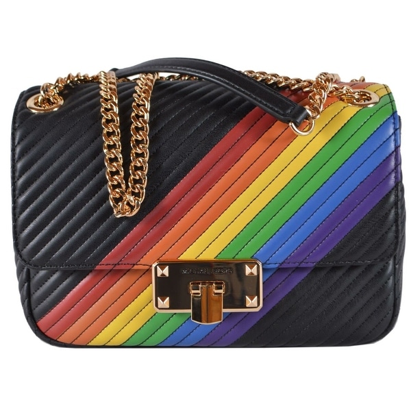 michael kors black rainbow purse