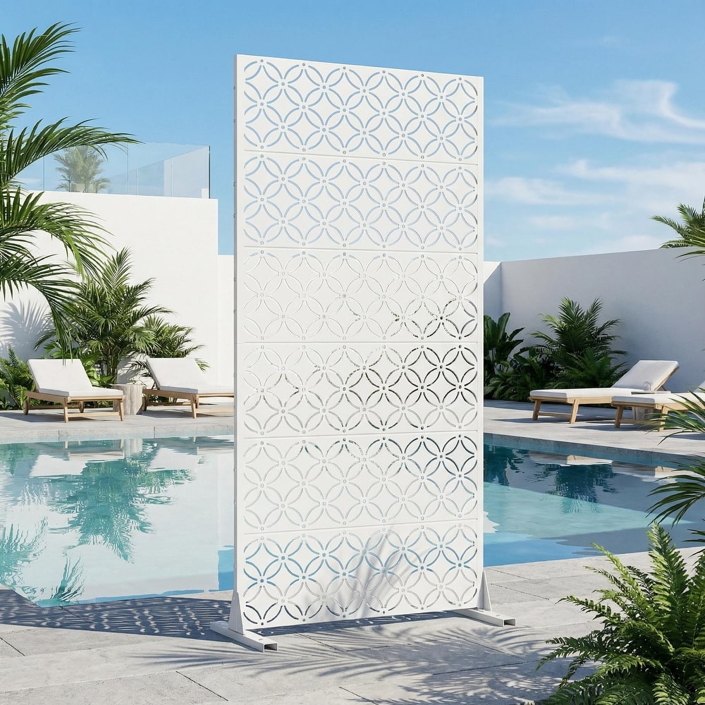 Palace Metal Privacy Screen Panel Free Standing