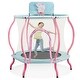 preview thumbnail 4 of 16, Trampolines 48" Round Mini Bouncer with Enclosure Baby Blue
