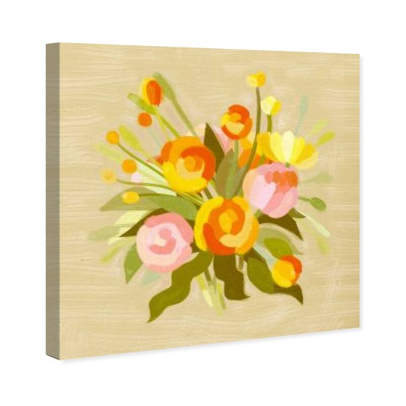 Wynwood Studio Prints Floral and Botanical Honey Flowers Yellow and Light Yellow Tropical Wall Art Canvas Print