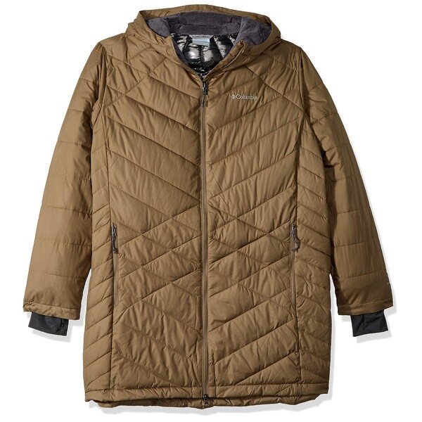 columbia heavenly long hooded jacket 1x