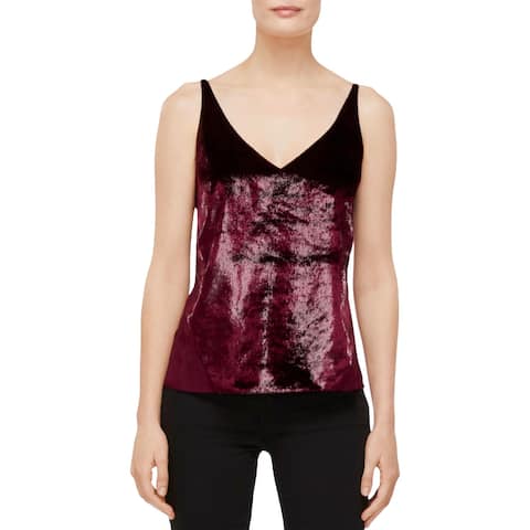J Brand Womens Lucy Camisole Top Velvet Shimmer - Baroness