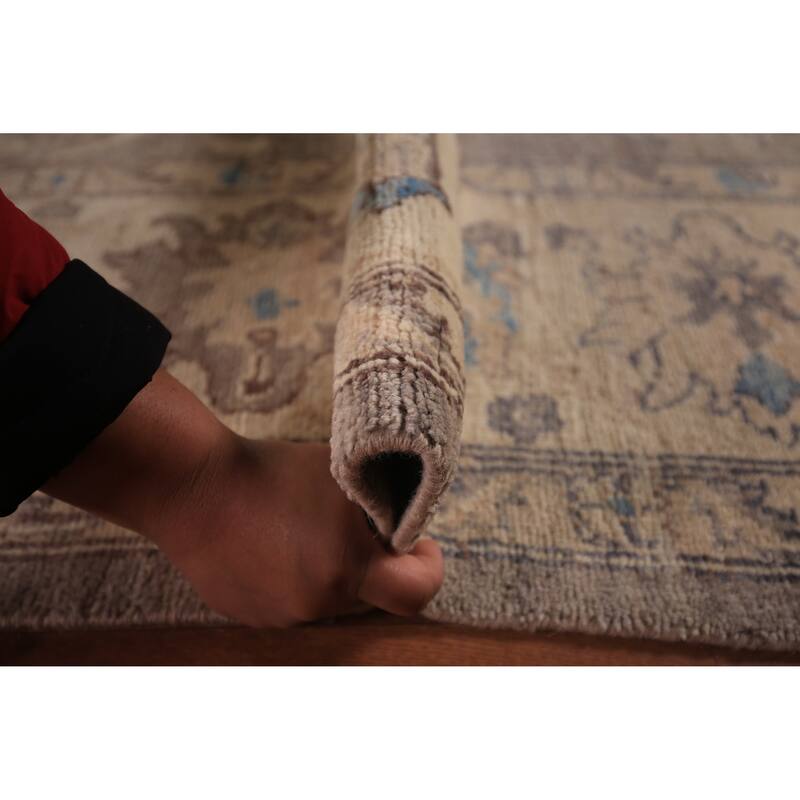Oushak Turkish Area Rug Vegetable Dye Handmade Wool Carpet - 8'8" x 11'8"