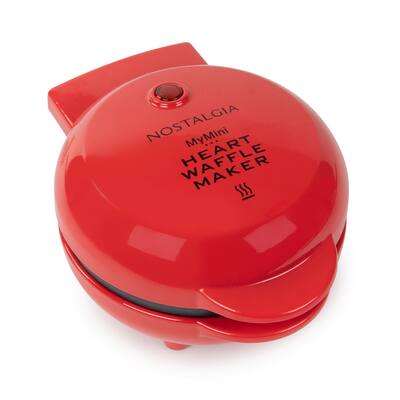 Nostalgia MyMini Personal Electric Waffle Heart Maker