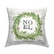 preview thumbnail 1 of 6, Stupell Noel Holiday Wreath Printed Throw Pillow Design by Kelley Talent