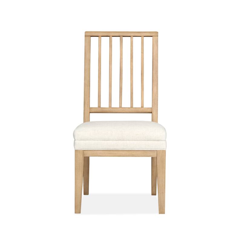 Magnussen Home Coventry Honey Maple Upholstered Side Chair Two Pack - 20''W x 22.88''D x 38''H