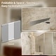 preview thumbnail 35 of 35, Modland 48"-60"W x 36"H Tri-Fold LED Bathroom Mirror with Defogging & Memory Function
