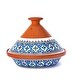 preview thumbnail 7 of 21, Kamsah Bohemian Supreme Medium Tagine - Handcrafted Ceramic Pot Turquoise