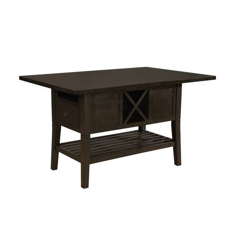 Best Quality Furniture Rectangle Cappuccino Dining Table - Table with Storage