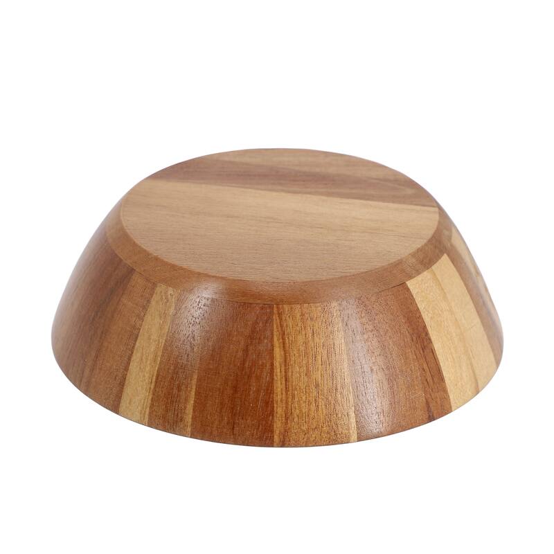 MegaChef 4 Piece Acacia Wood 7 Inch Bowl Set