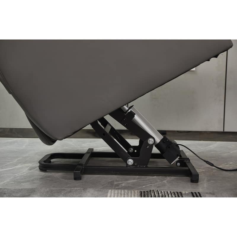 Power Lift Recliner Chair PU Leather for Elderly