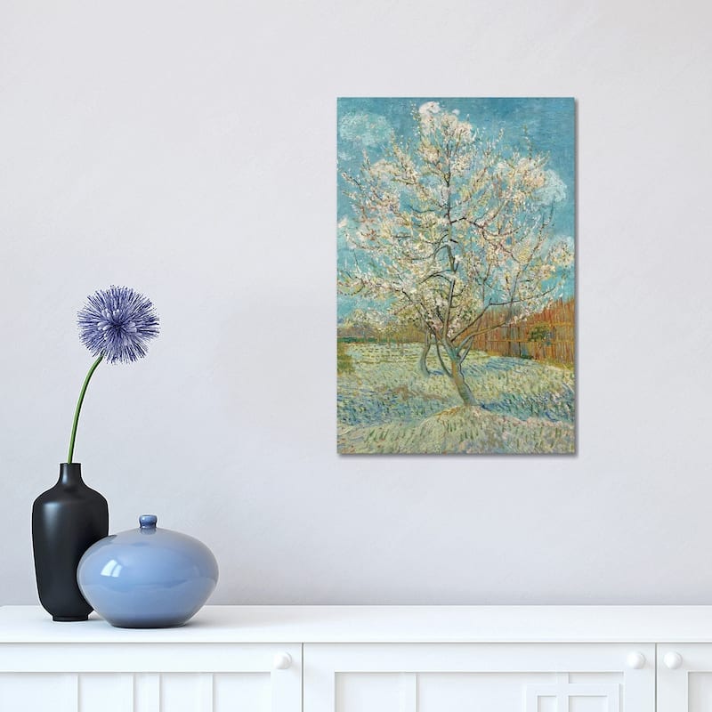 iCanvas "The Pink Peach Tree, 1888" by Vincent van Gogh Canvas Print - 18x12x1.5