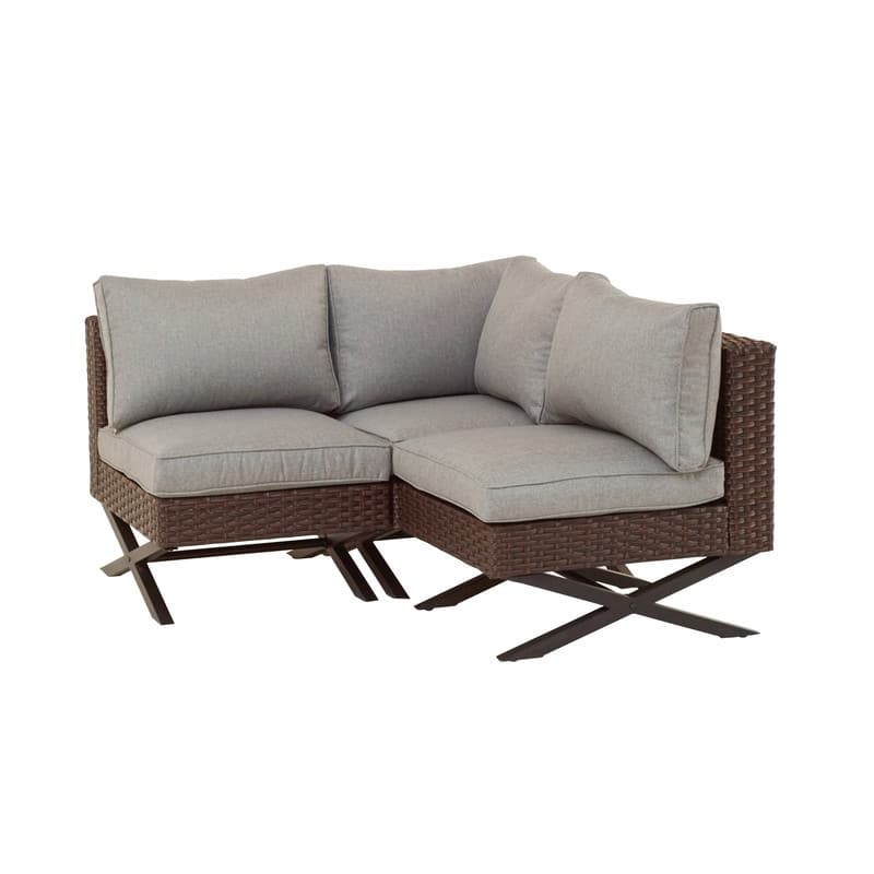 Patio Festival X-Leg 3-Piece Outdoor Sofa