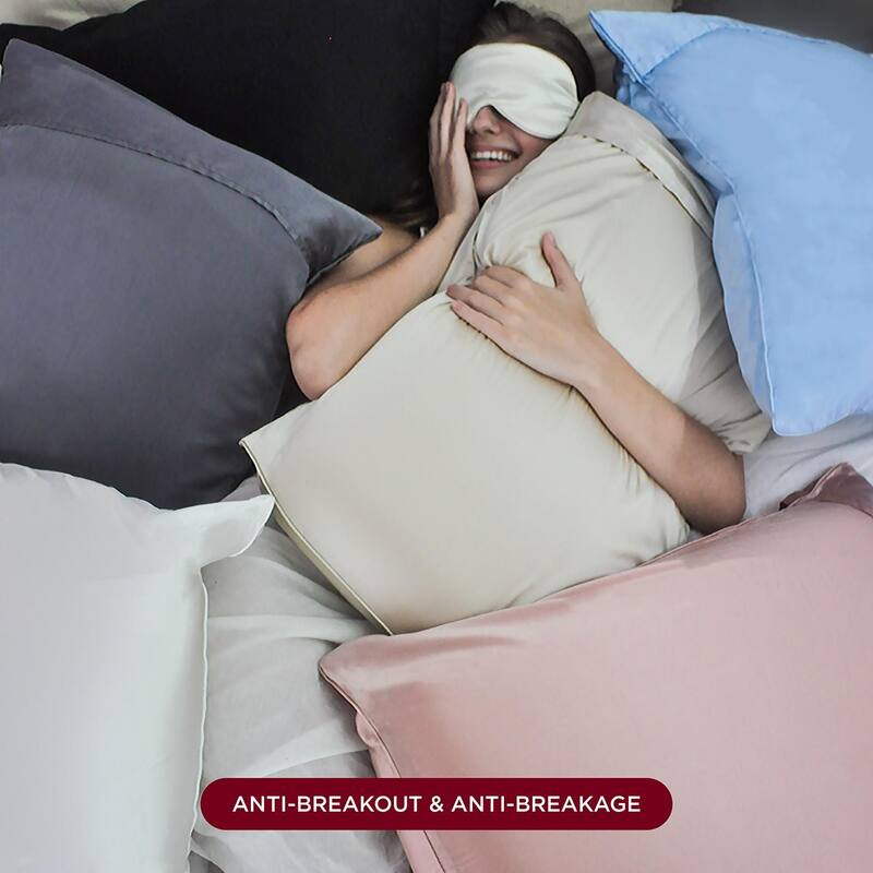 NIGHT Silk Washable Pillowcase - Luxury Mulberry Silk Pillow Covers for Skin and Hair