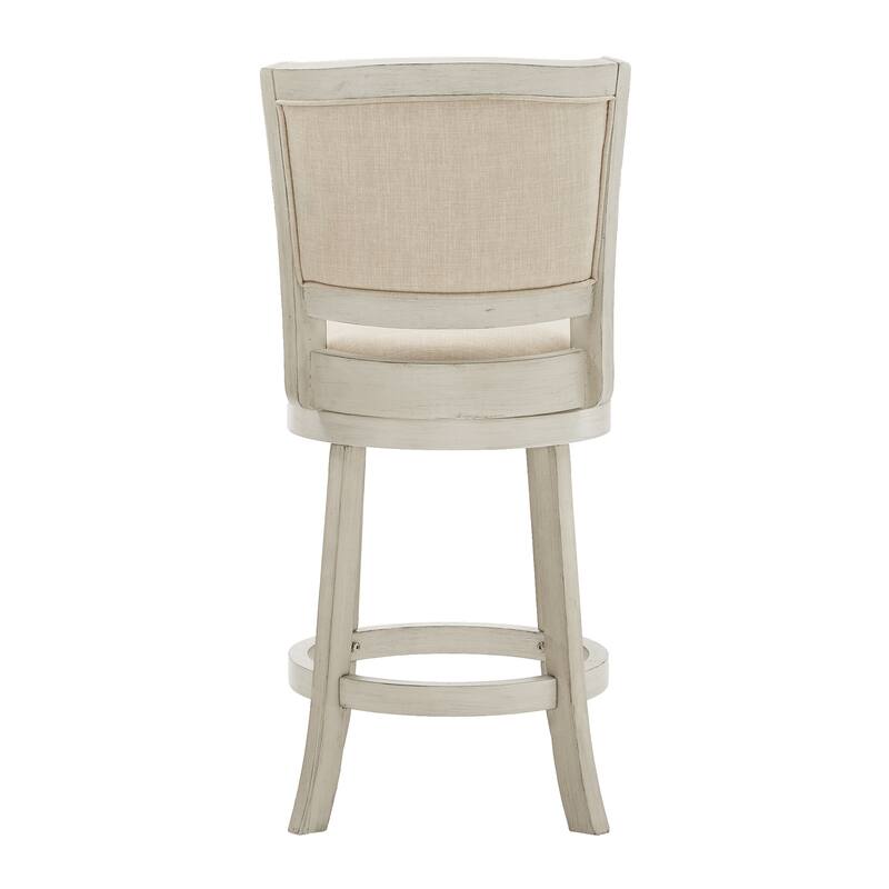 Menas Upholstered Back Swivel Stool by iNSPIRE Q Classic