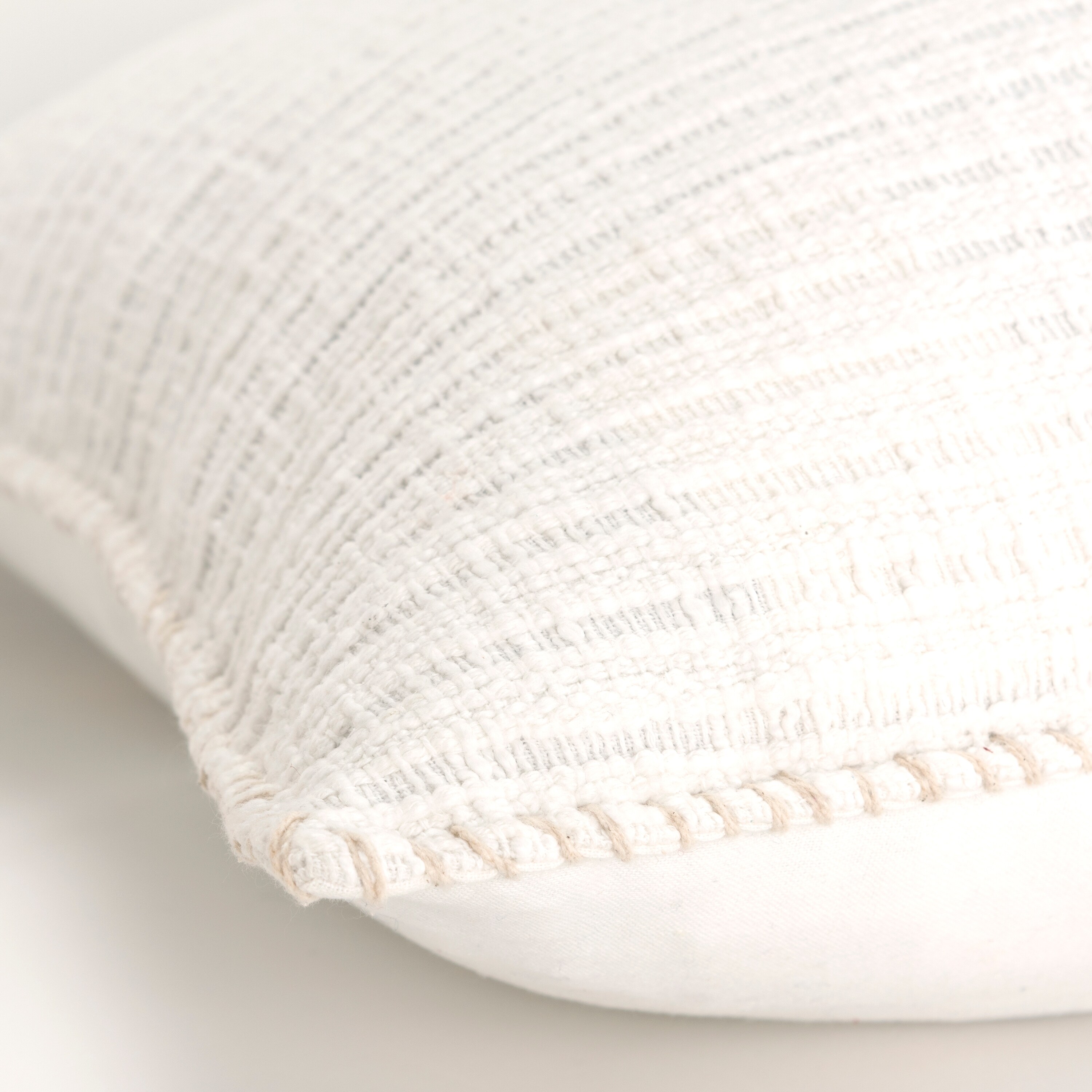 Rizzy Home Textured Stripe Woven Solid Throw Pillow Cover - Picture 27 of 28
