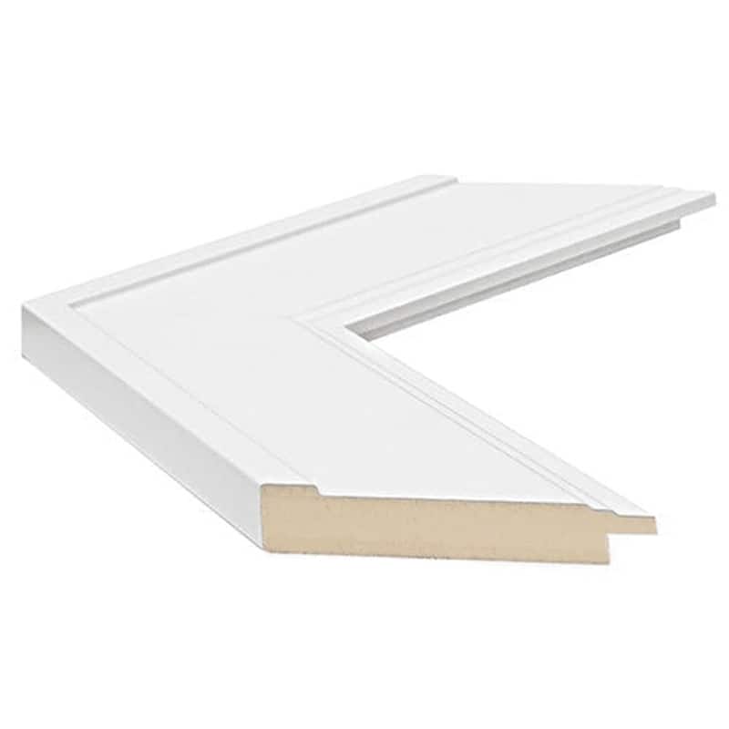 Porter White Framed Vanity Mirror