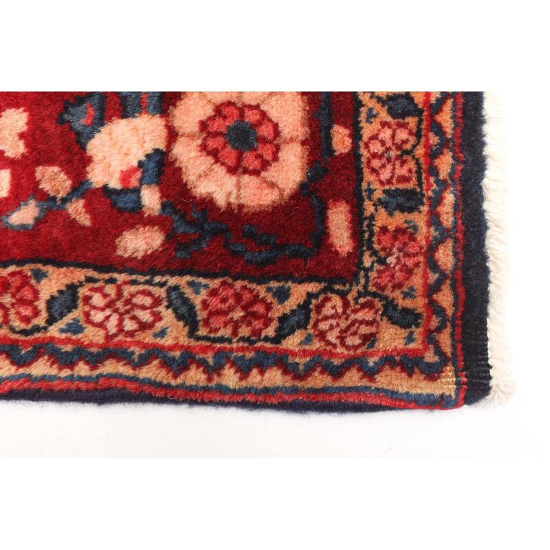 ECARPETGALLERY Hand-knotted Kayseri Navy Wool Rug - 4'5 x 7'7