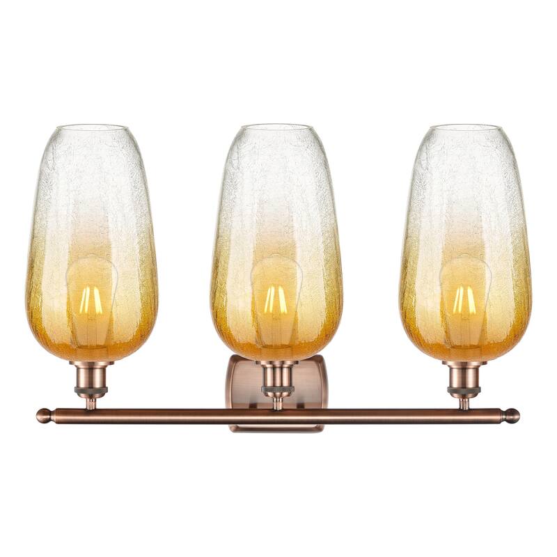 Innovations Lighting Endless Possibilities Ballston - Brookhaven Flute - 3 Light 27" Bath Vanity Light