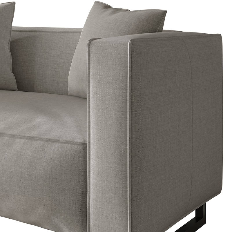 CraftPorch Mid Century Modern 2- Pieces Upholstered Living Room Set