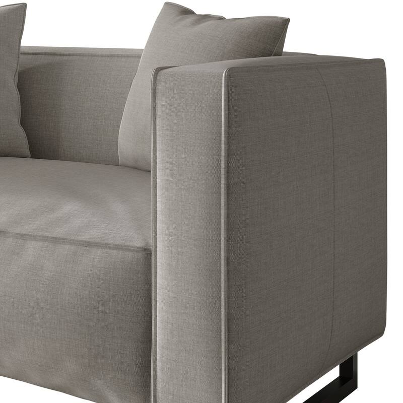 CraftPorch Mid Century Modern 3- Pieces Upholstered Living Room Set