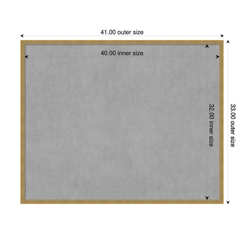 Amanti Art Incline Black Framed - 41 x 33 in - Incline Dark Gold
