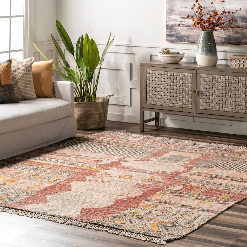 Nuloom Hermina Southwestern Tasseled Area Rug - 5' x 8' - Multicolor