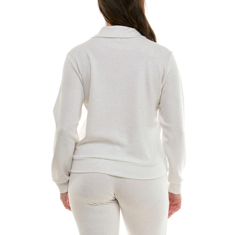 Nanette Lepore Scuba Knit Quarter-Zip Sweater