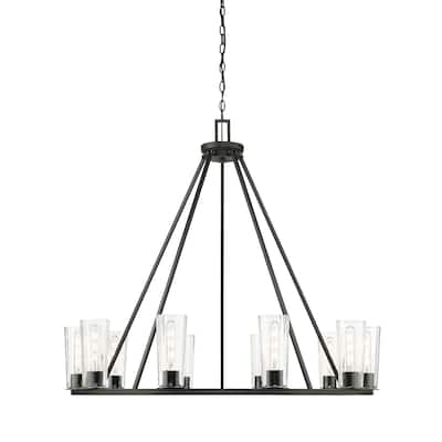 Z-Lite 826-10 Titus 10 Light 46" Wide Candle Style Chandelier