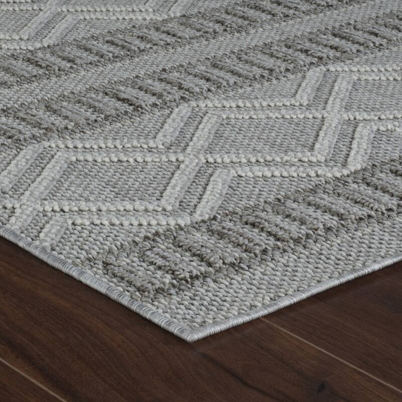 Anava Stripe Weather Resistant Current & Stylish Runner Outdoor Rug - 8' Runner