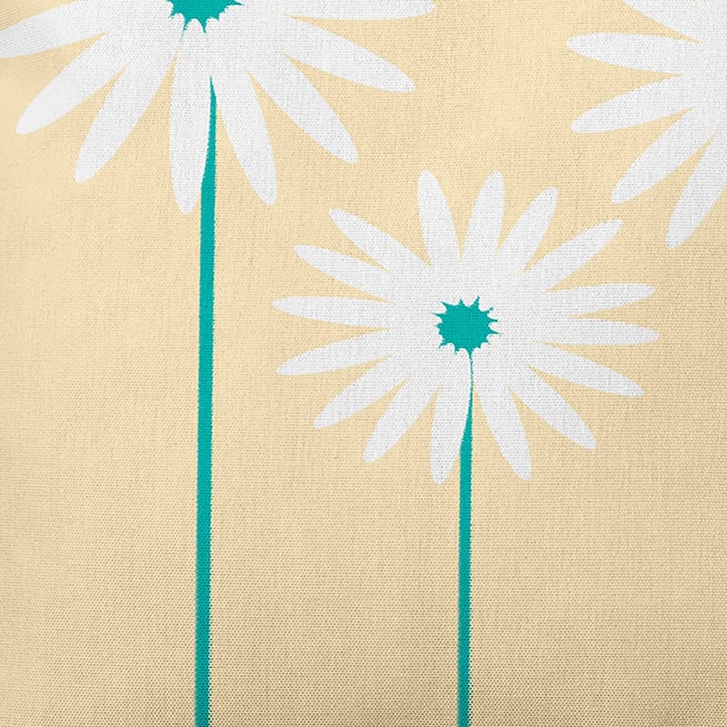 Floral Print 18 x 18-inch Outdoor Fabric Pillow