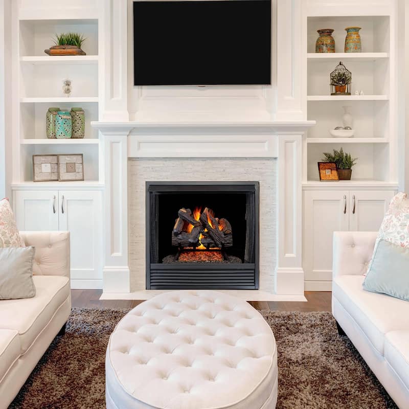 Duluth Forge FNVL18-1 45,000 BTU Vented Natural Gas Log Set Fireplace