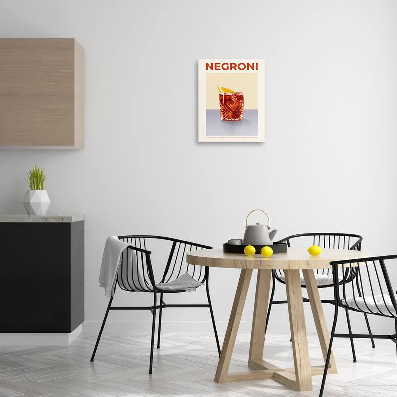 Stupell Negroni Classic Cocktail Canvas Wall Art Design By Victoria Barnes