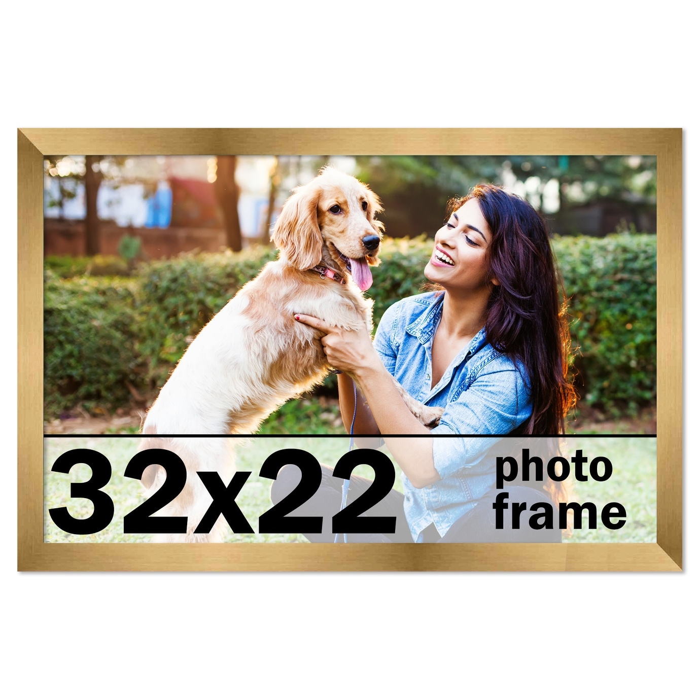 32x22 Frame Gold Bronze Picture Frame - Modern Photo Frame