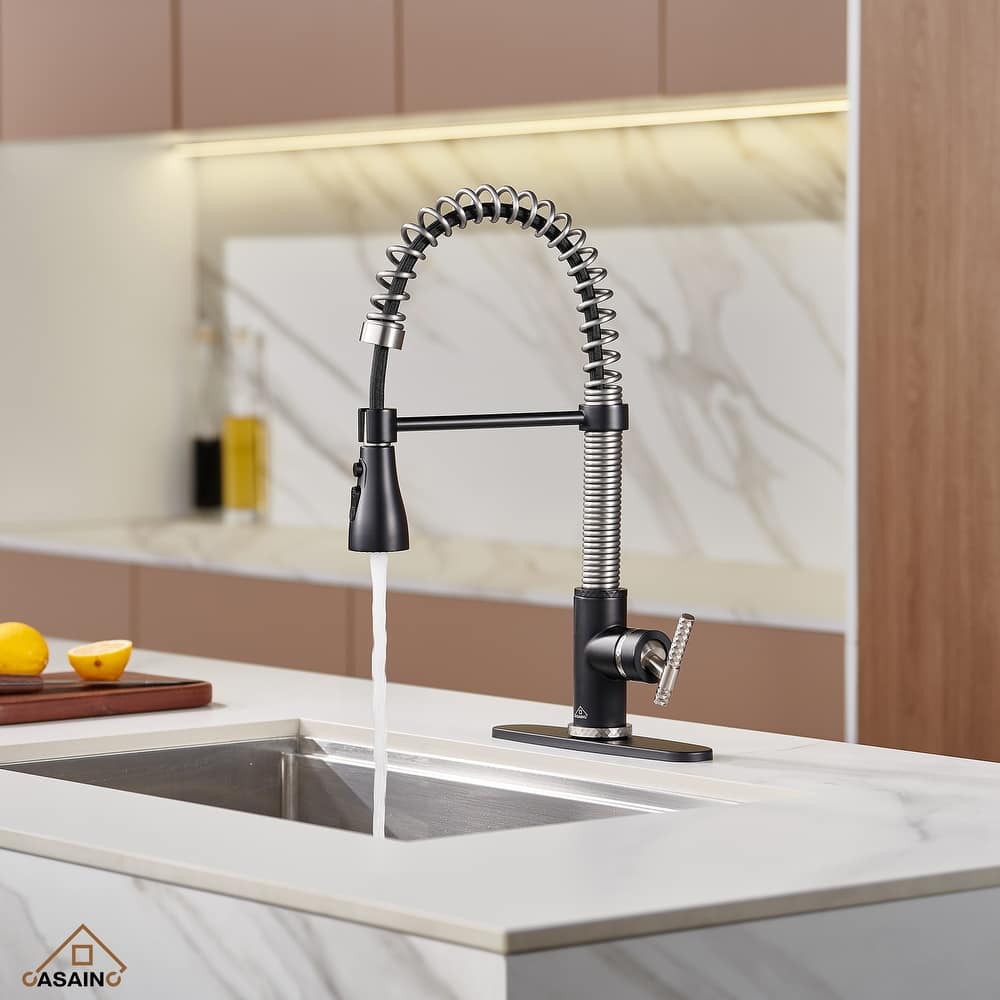 Single Handle Pull Down Sprayer Kitchen Faucet