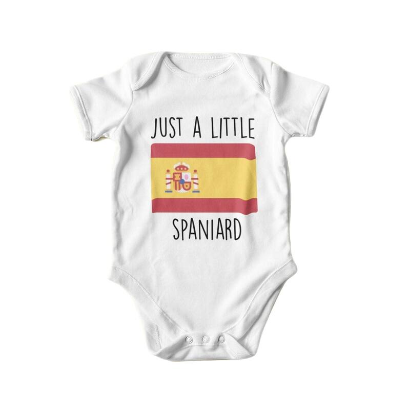 Spain Spanish - Baby Boy Girl Clothes Infant Bodysuit Funny Cute Newborn - White - Newborn