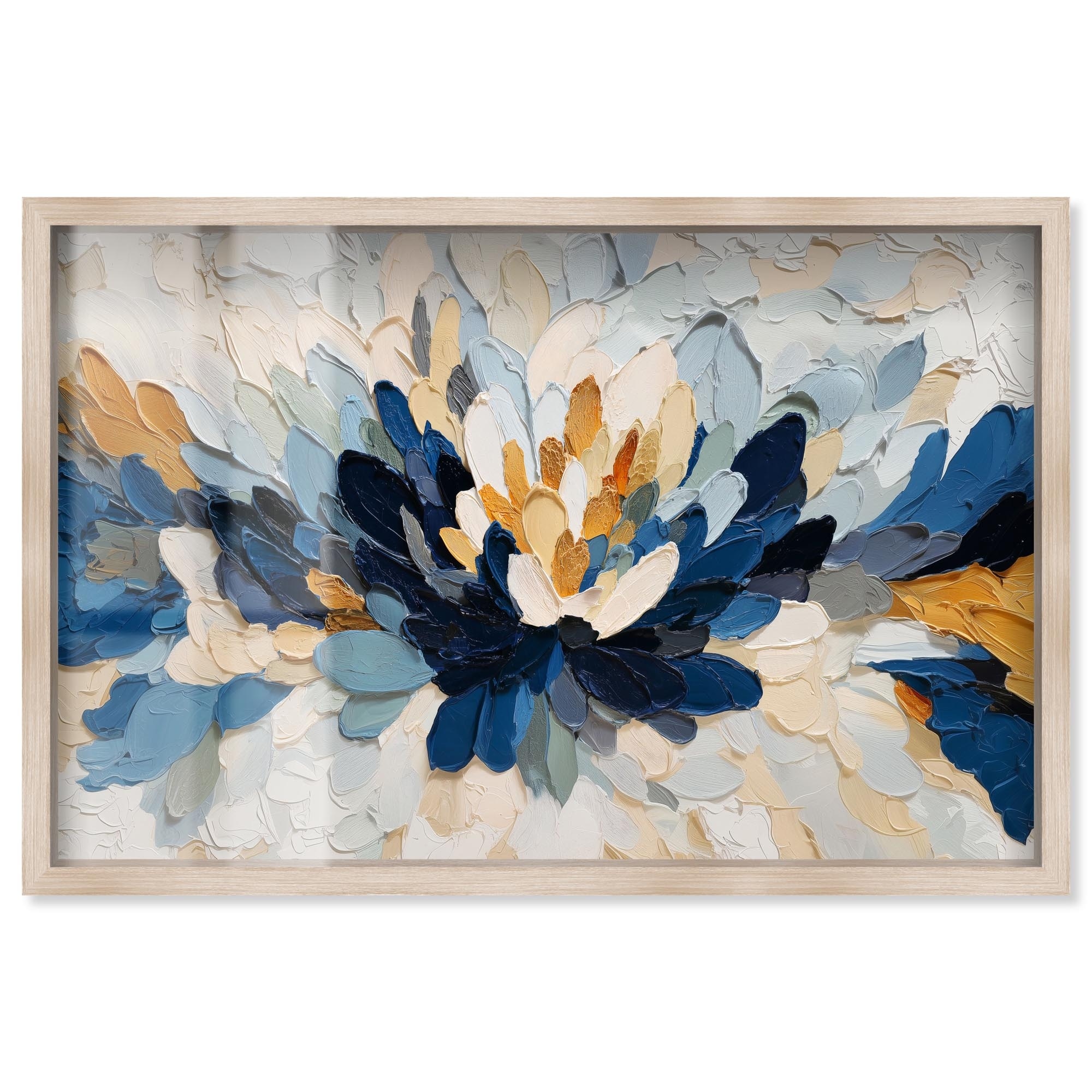 Cold Sea Pink Floral Art Shadowbox Print by Art Remedy