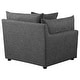 preview thumbnail 10 of 16, Sasha 3-Piece Upholstered Sofa Barely Black