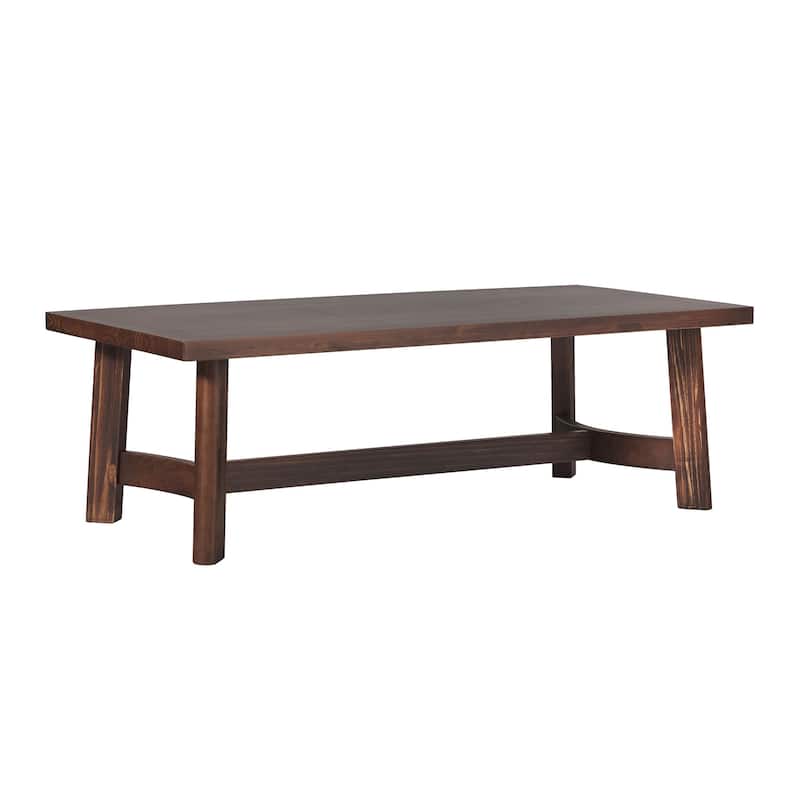 Walker Edison Modern Farmhouse Solid Wood Rectangle Coffee Table