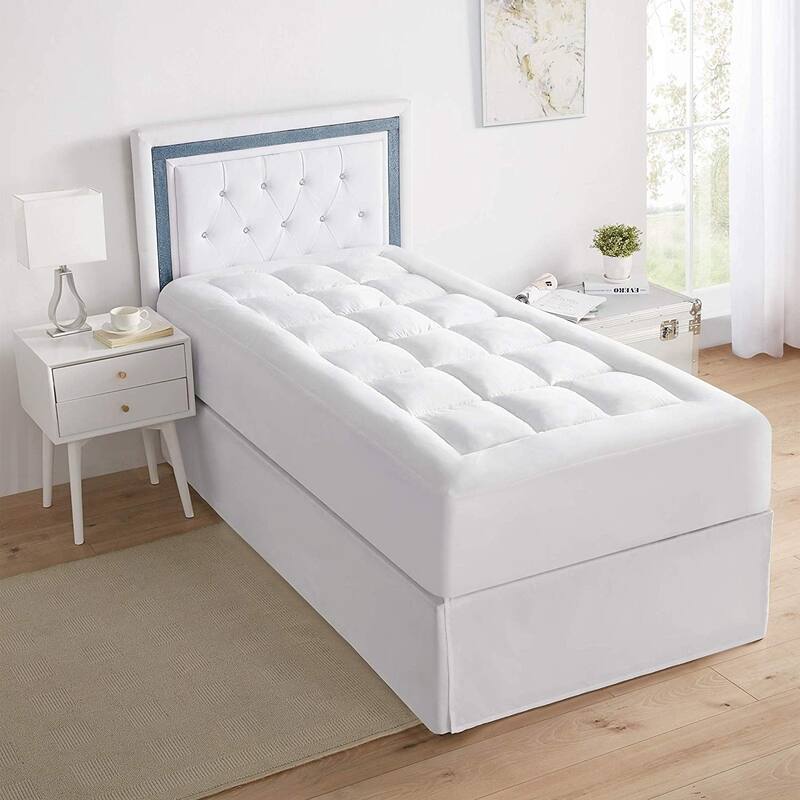 The Mega-thick Pillow Top Mattress Pad Topper