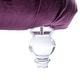 preview thumbnail 10 of 9, Traditional Velvet Sofa with Acrylic Feet and Lumbar Pillow, Purple