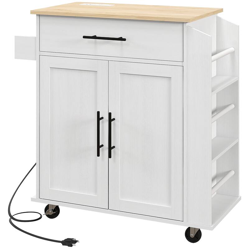Kitchen Island With Storage(no include stool)
