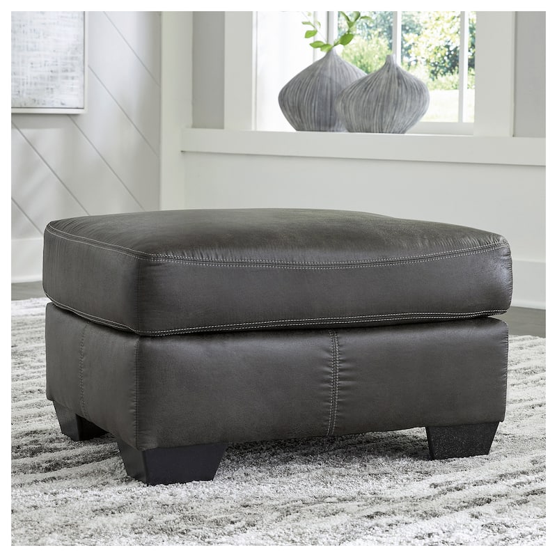Signature Design by Ashley Bladen Oversized Accent Ottoman - Slate - Medium