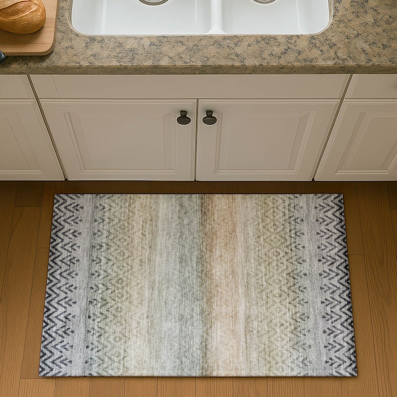 Premium Washable Super Soft Boho Ombre Mayfield Rug - Gray - 1'8" x 2'6"