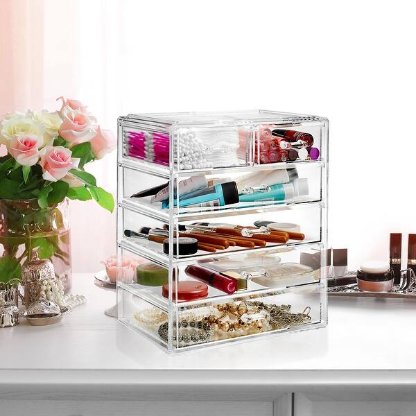 Shop Acrylic Cosmetic Makeup Organizer Jewelry Storage Display 4