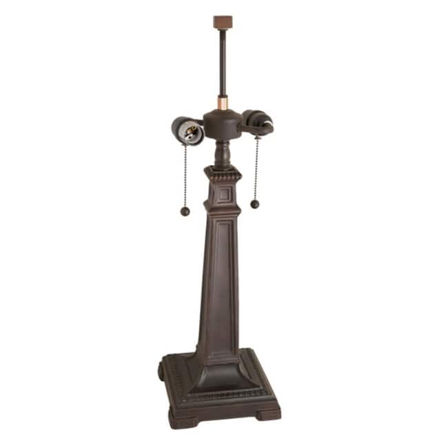 Meyda Tiffany 195564 Mission 25" Tall Lamp Base - Mahogany Bronze